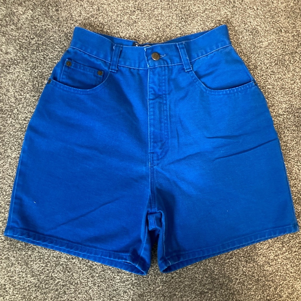 Womens high waisted blue jean shorts size 5/6
